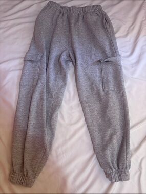 Reflex Grey Cargo Sweatpants for Kids
